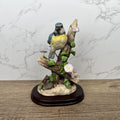 Vintage Leonardo Collection Bluetit Bird Figurine, Resin Wildlife Decor