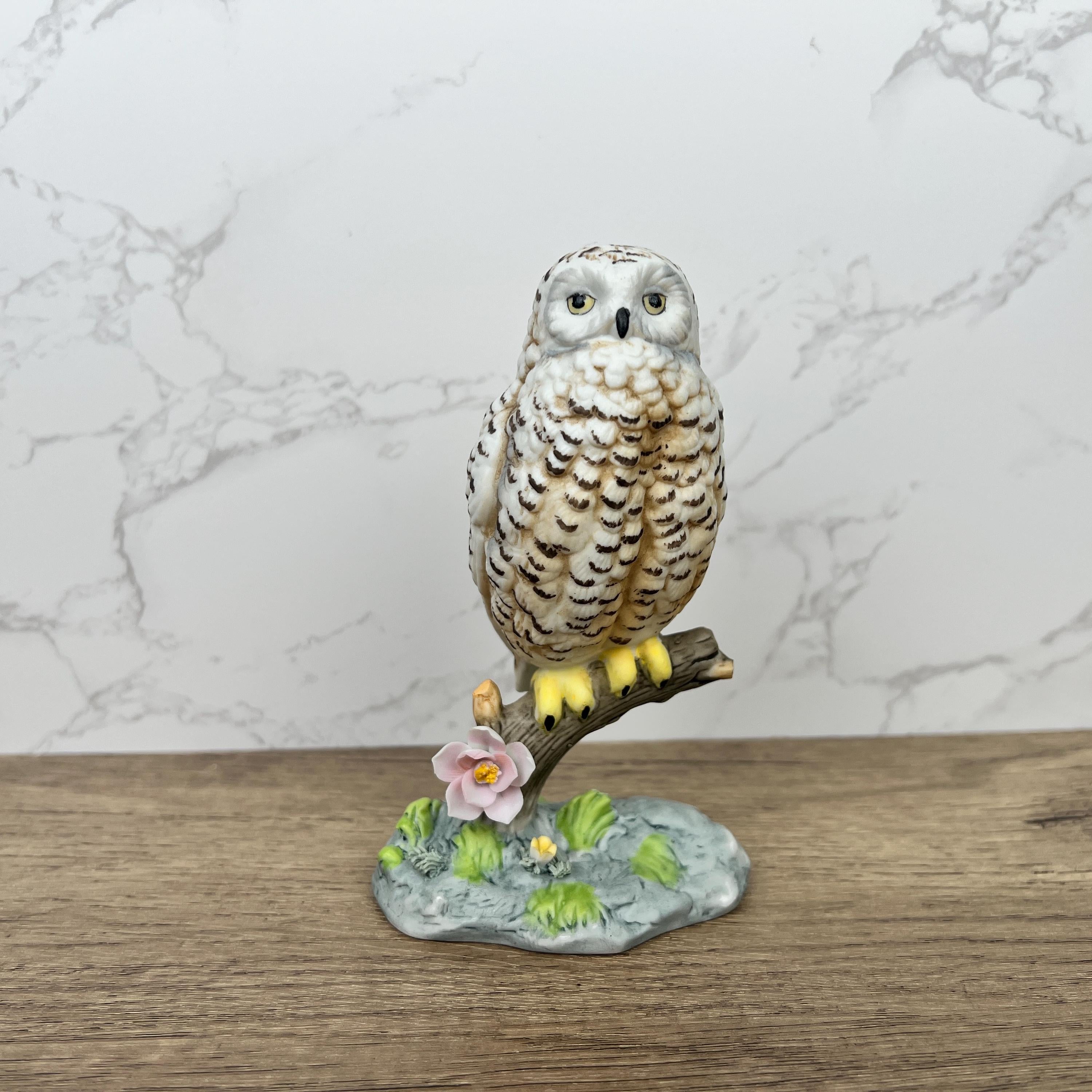 Porcelain Barn Owl Figurine, World of Beauty, Wild Life Figure