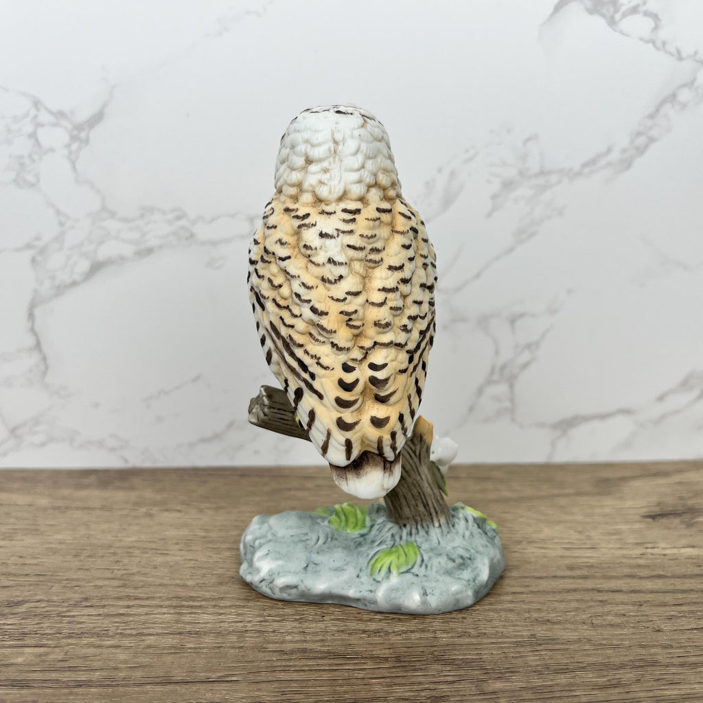 Porcelain Barn Owl Figurine, World of Beauty, Wild Life Figure