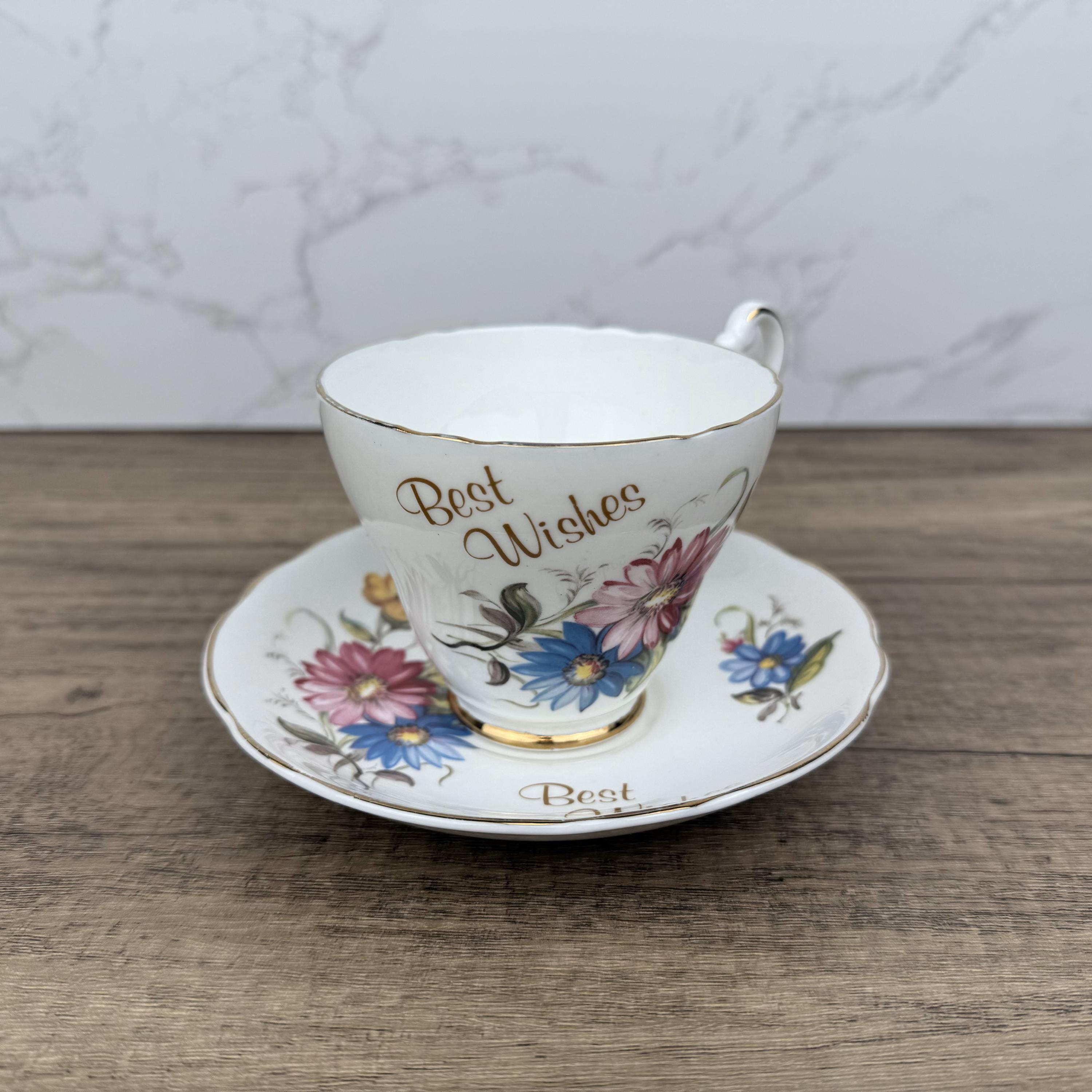 Vintage Argyle Bone China Tea Cup and Saucer, Collectible Made in England