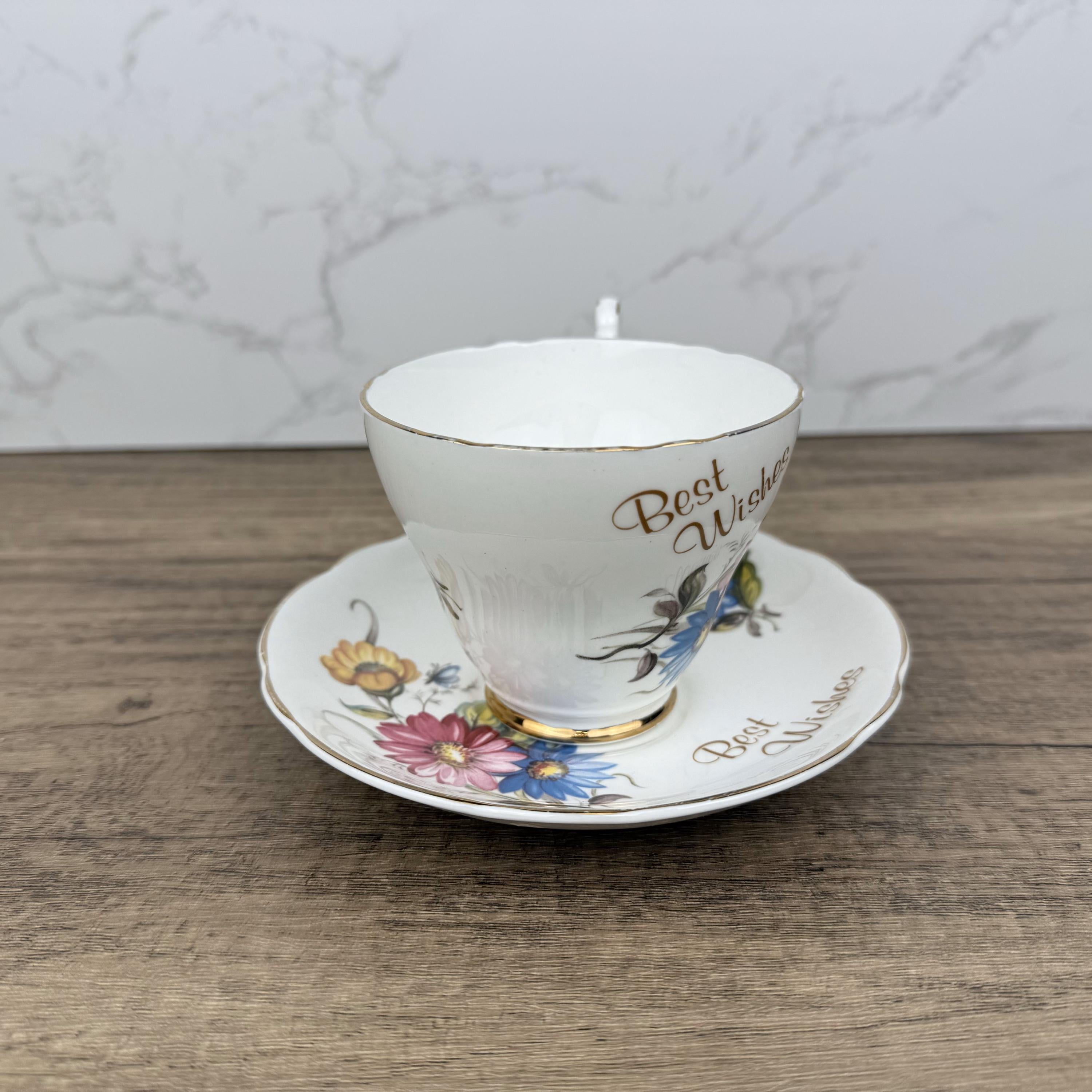 Vintage Argyle Bone China Tea Cup and Saucer, Collectible Made in England