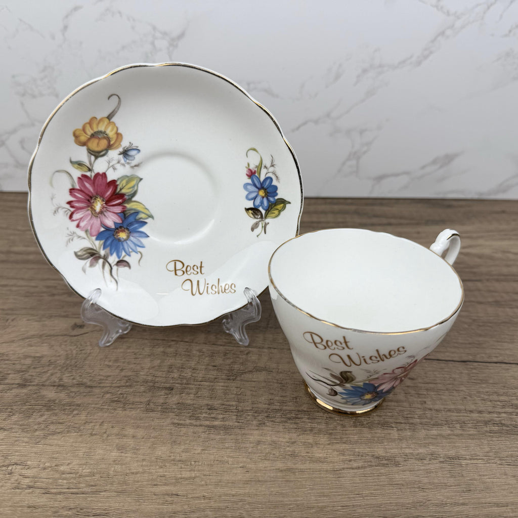 Vintage Argyle Bone China Tea Cup and Saucer, Collectible Made in England