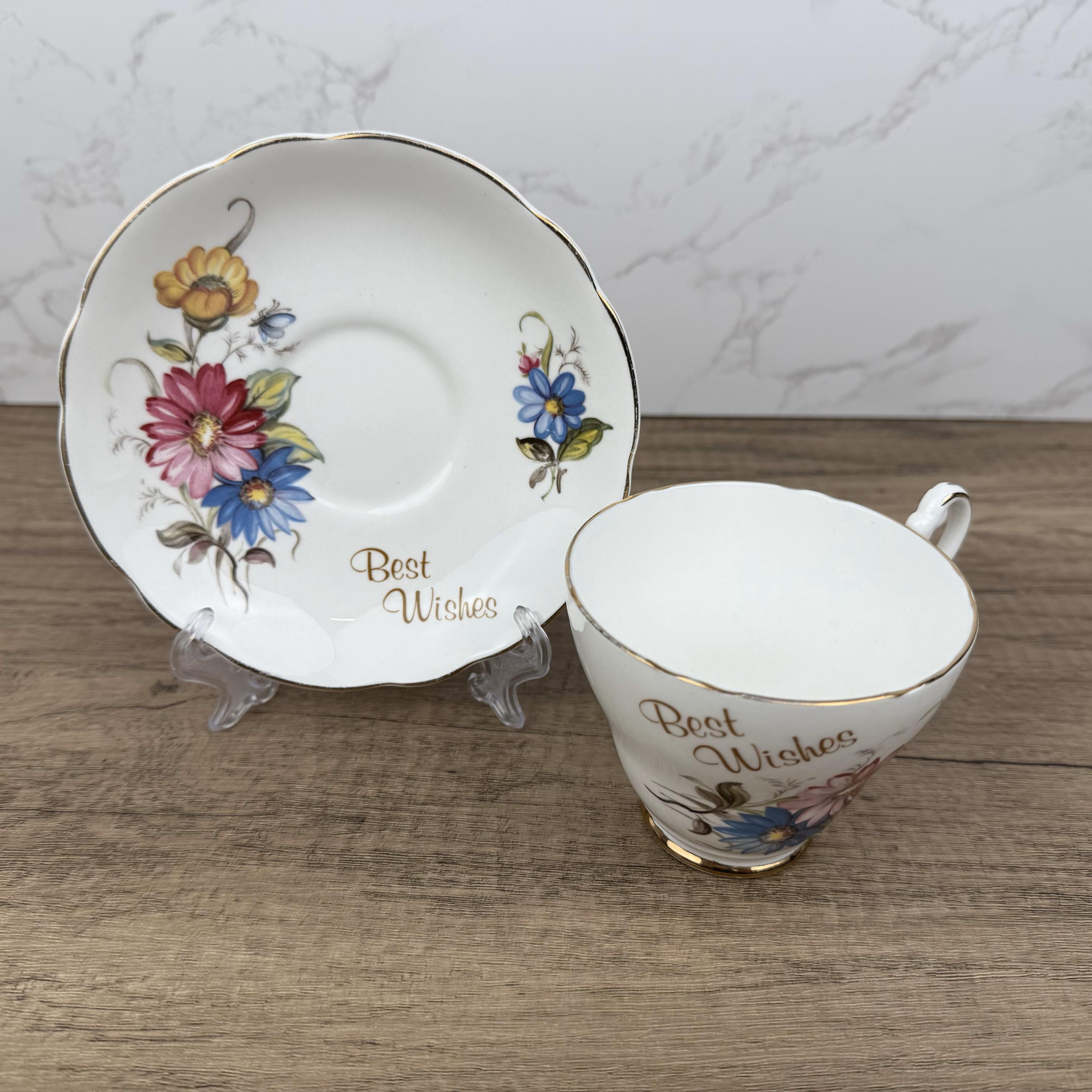 Vintage Argyle Bone China Tea Cup and Saucer, Collectible Made in England