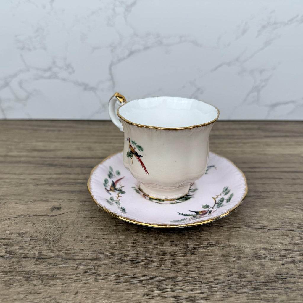 Vintage Royal Adderley Teacup and Saucer Set, Fine Bone China, England