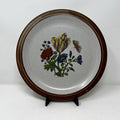 Vintage Grayshot Pottery Plate, Floral Butterfly Stoneware, Made in England
