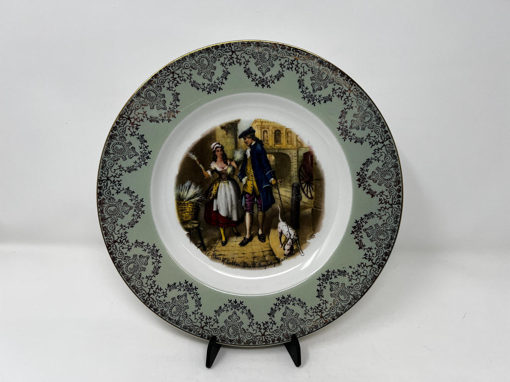 Vintage 1960s Cries of London Plate, Broadhurst Bros Burslem, British Wall Decor