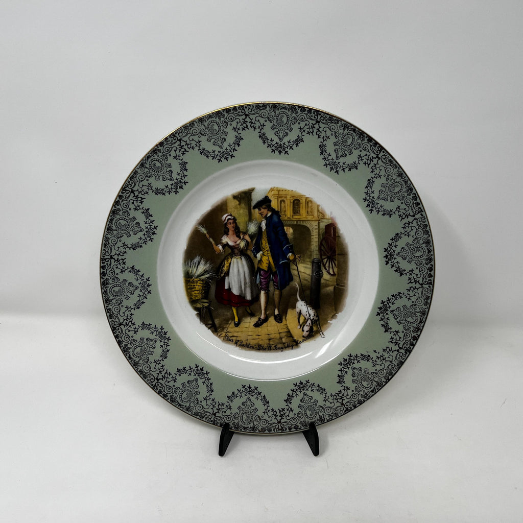 Vintage 1960s Cries of London Plate, Broadhurst Bros Burslem, British Wall Decor