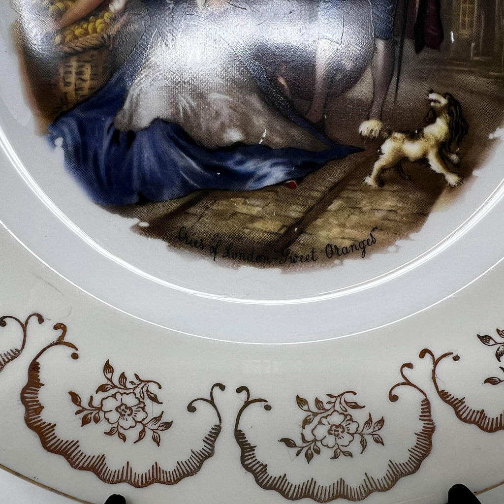 Cries of London Bone China Plate, Collectible Wall Art, Made in England