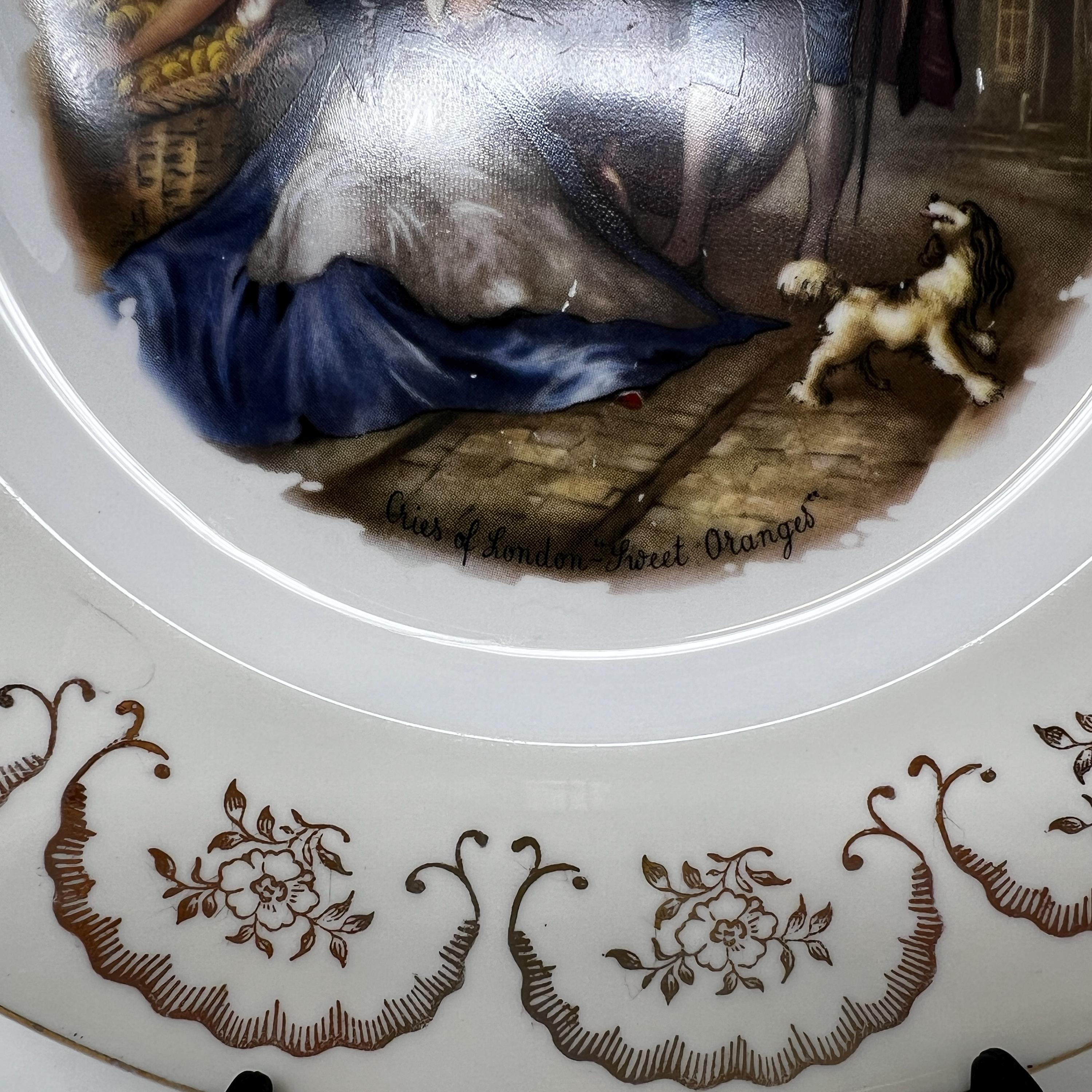 Cries of London Bone China Plate, Collectible Wall Art, Made in England