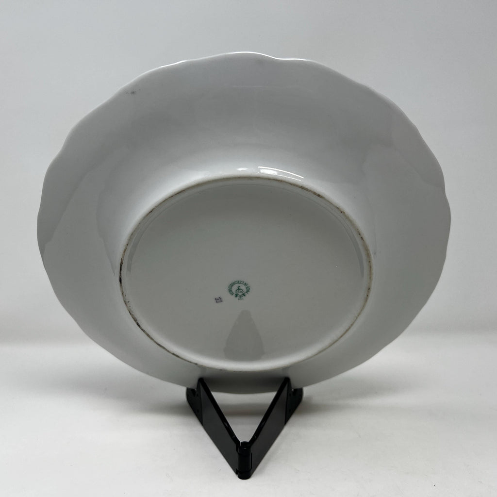 Czech Fine Bone China Wall Plate, Collectible Home Decor