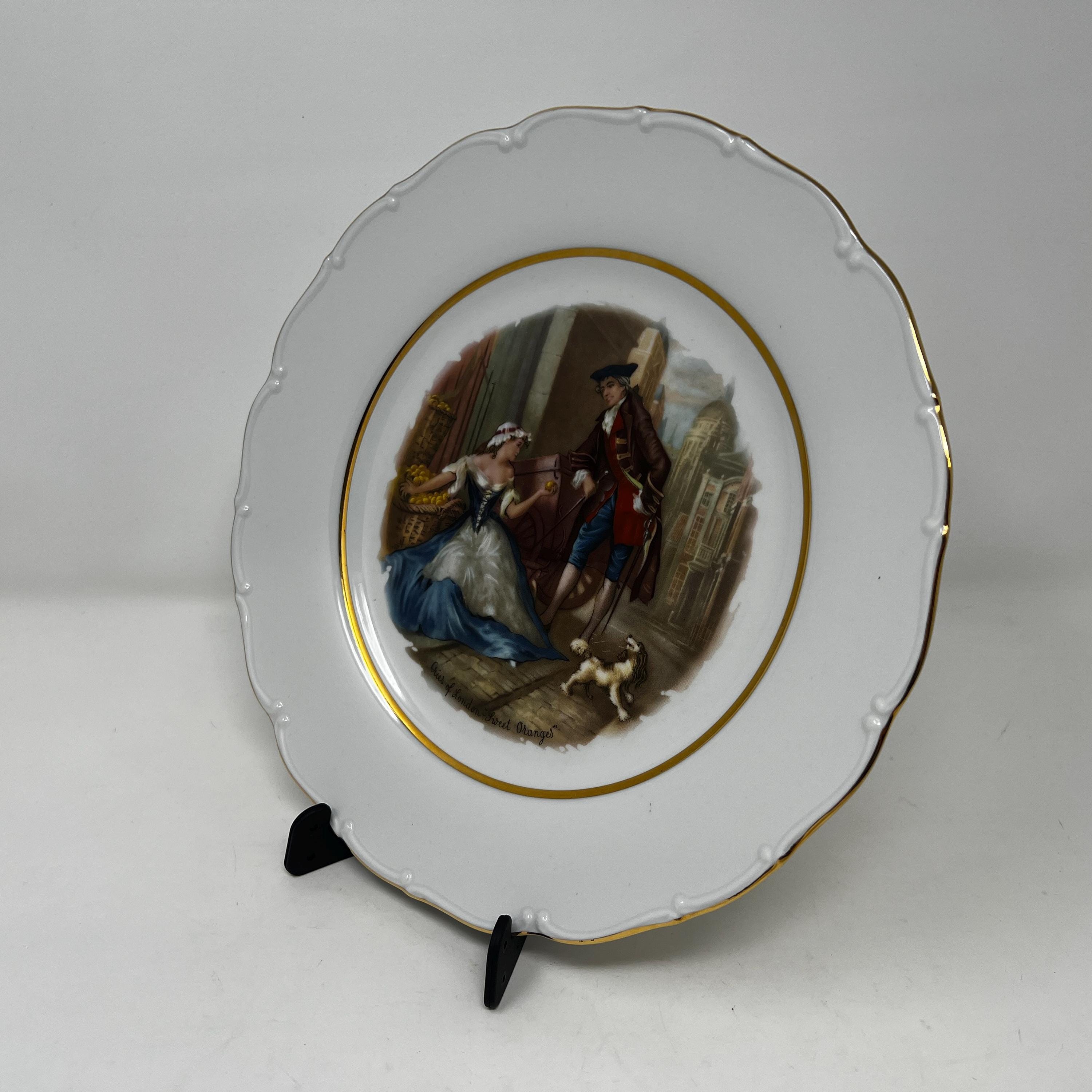Czech Fine Bone China Wall Plate, Collectible Home Decor