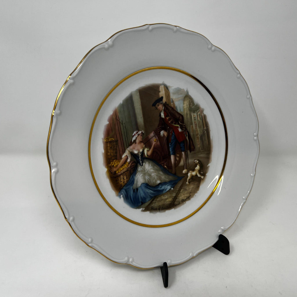 Czech Fine Bone China Wall Plate, Collectible Home Decor
