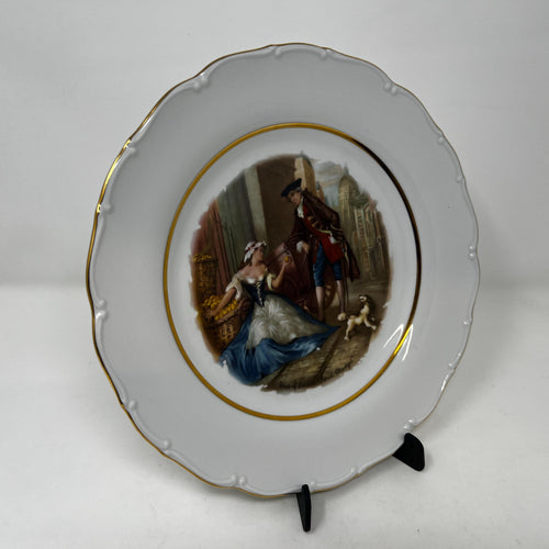 Czech Fine Bone China Wall Plate, Collectible Home Decor