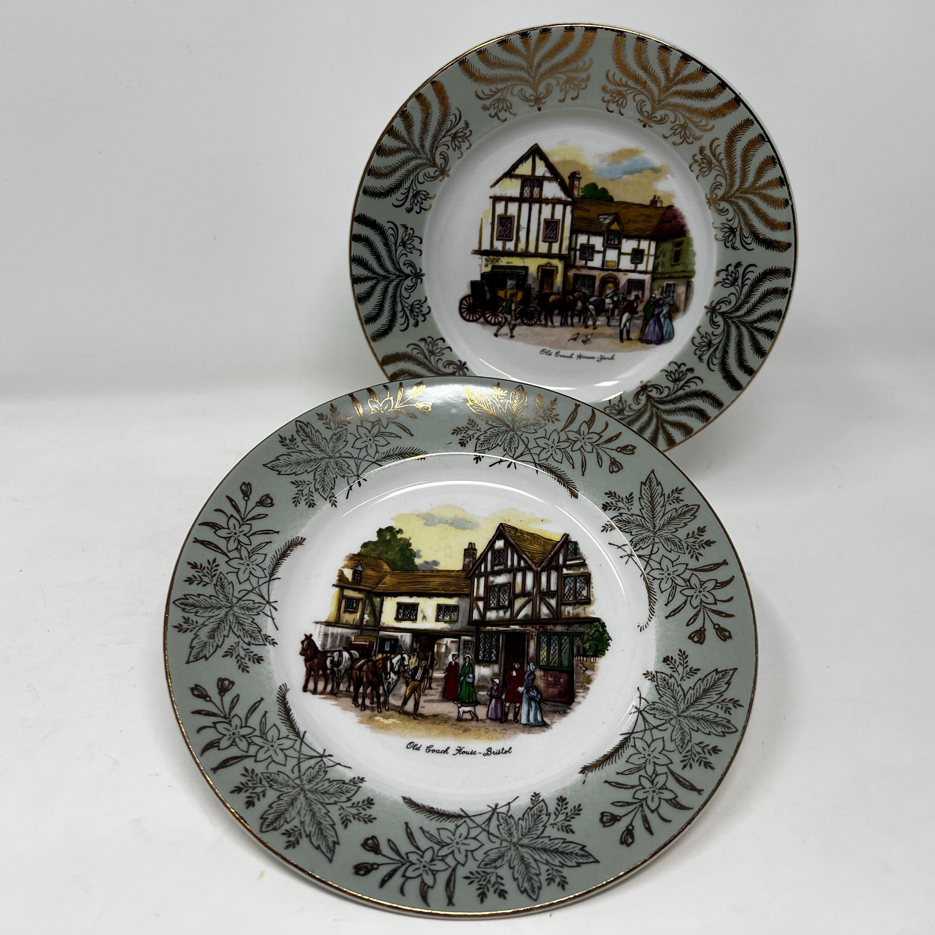 Vintage York and Bristol Bone China Plate, Old Coach House Decor
