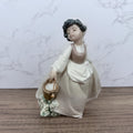 Nao by Lladro Porcelain Farm Girl with Buckets Figurine, Spain