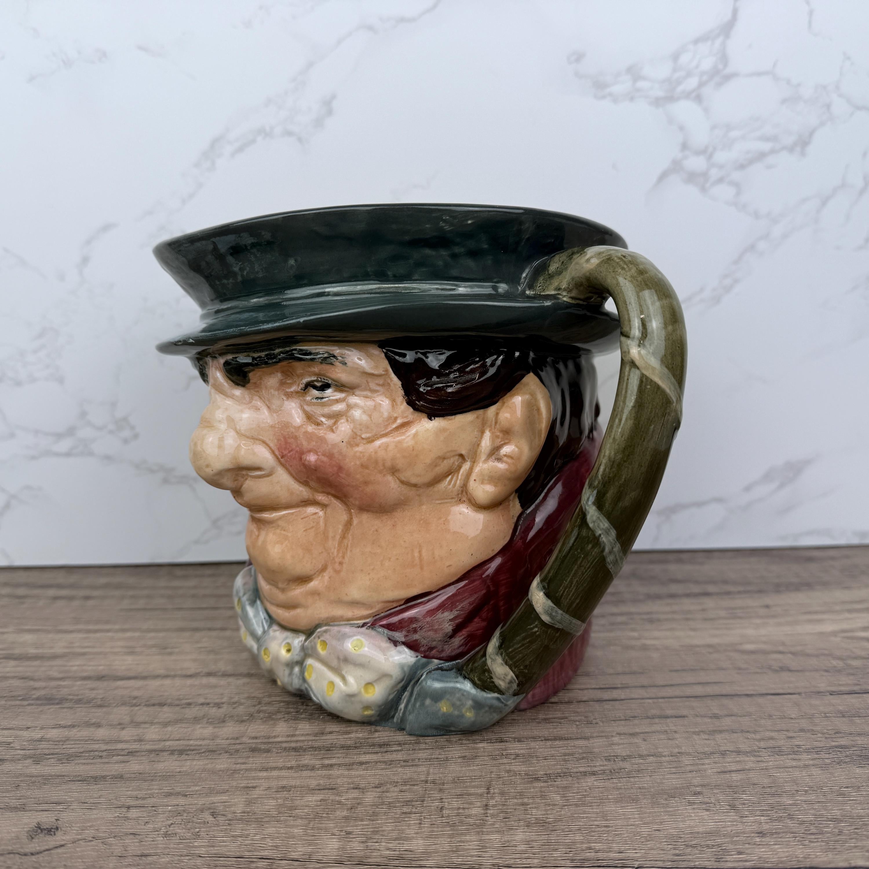 Royal Doulton Tony Weller Toby Jug #D5531, Antique Character Mug