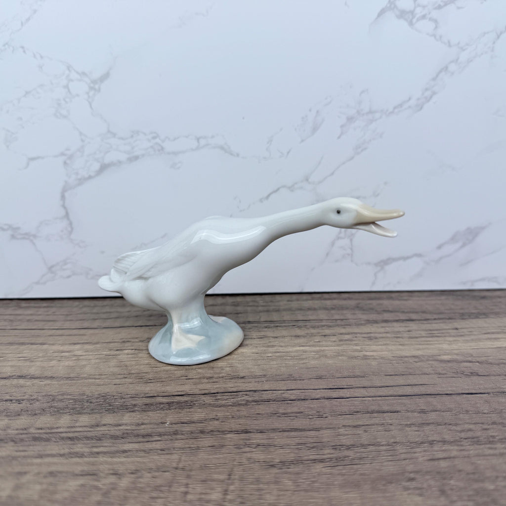 Vintage LLADRO Porcelain Goose Figurines, Spanish Home Decor