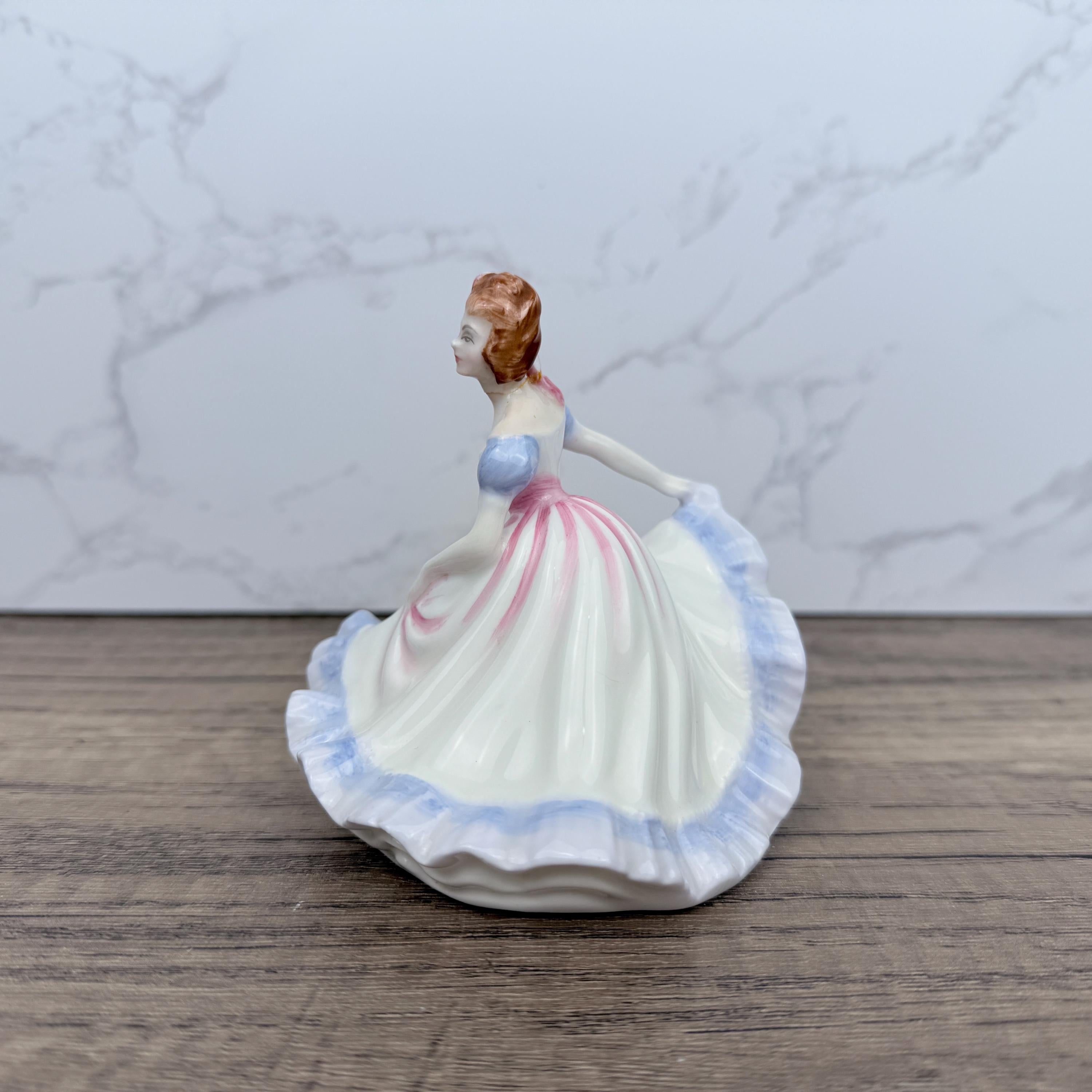 Vintage Royal Doulton Ninette Figurine HN3215, Bone China Collectors Lady (Repaired Neck)