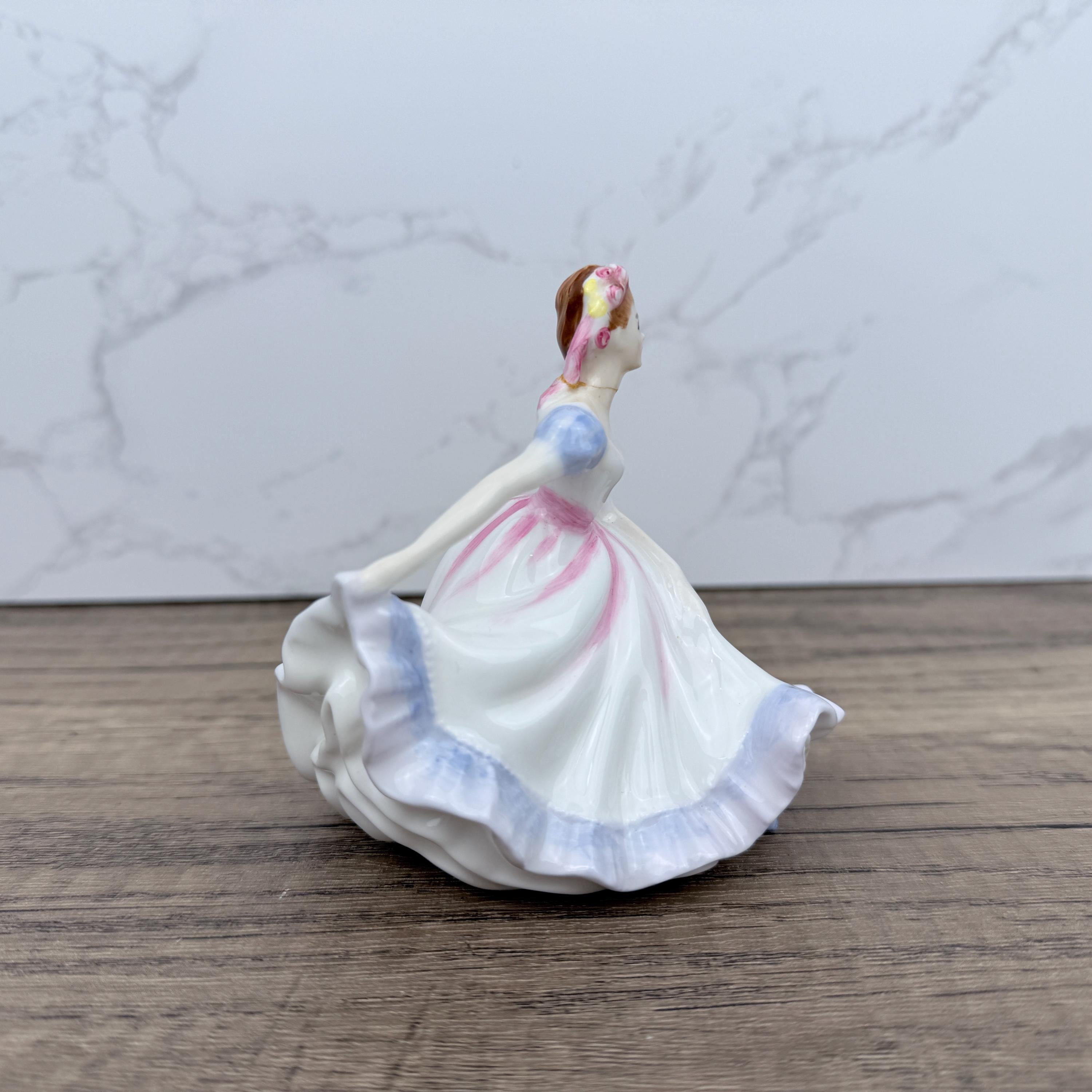Vintage Royal Doulton Ninette Figurine HN3215, Bone China Collectors Lady (Repaired Neck)