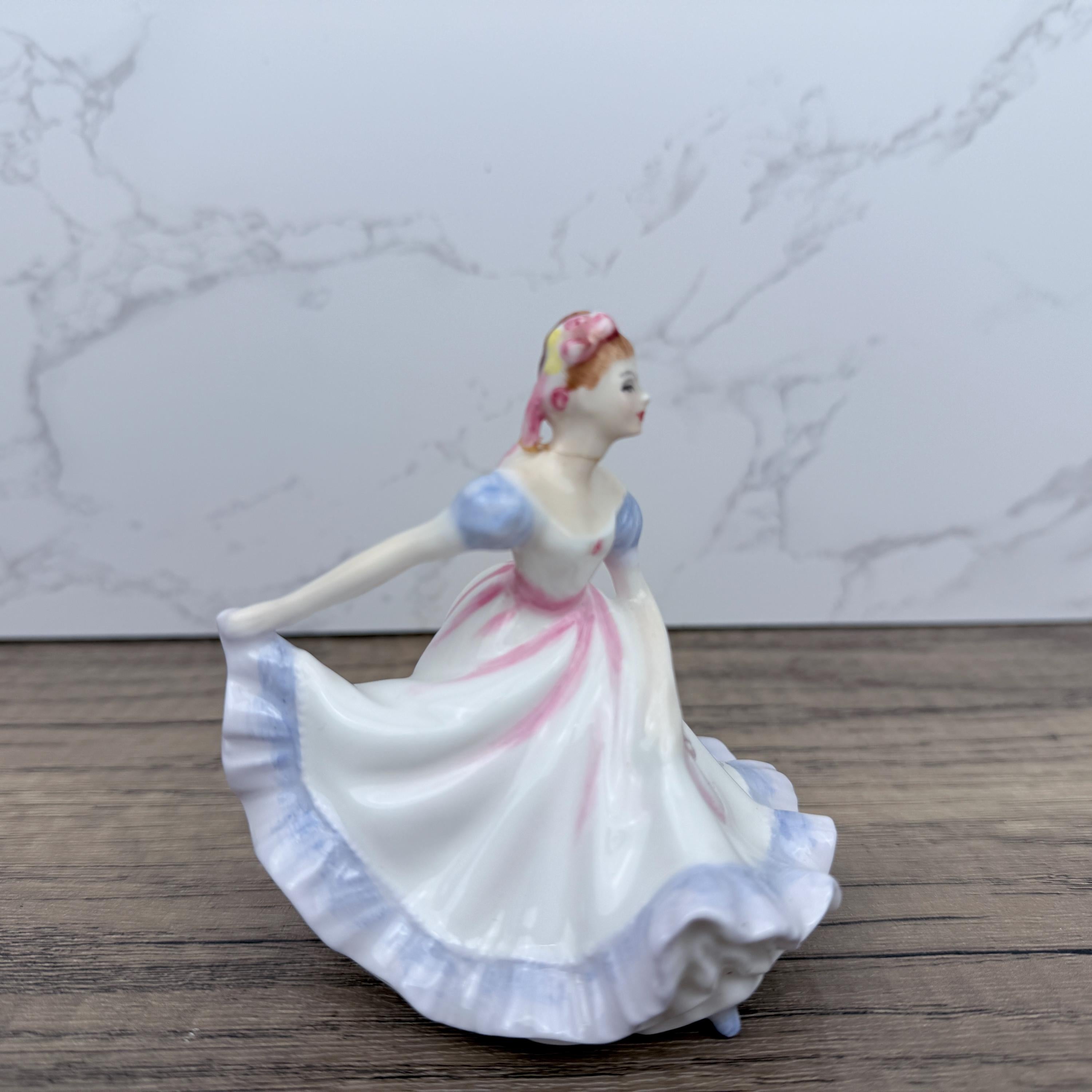 Vintage Royal Doulton Ninette Figurine HN3215, Bone China Collectors Lady (Repaired Neck)