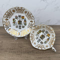 Vintage Paragon Bone China Teacup and Saucer, Canada Coat of Arms, Made in England