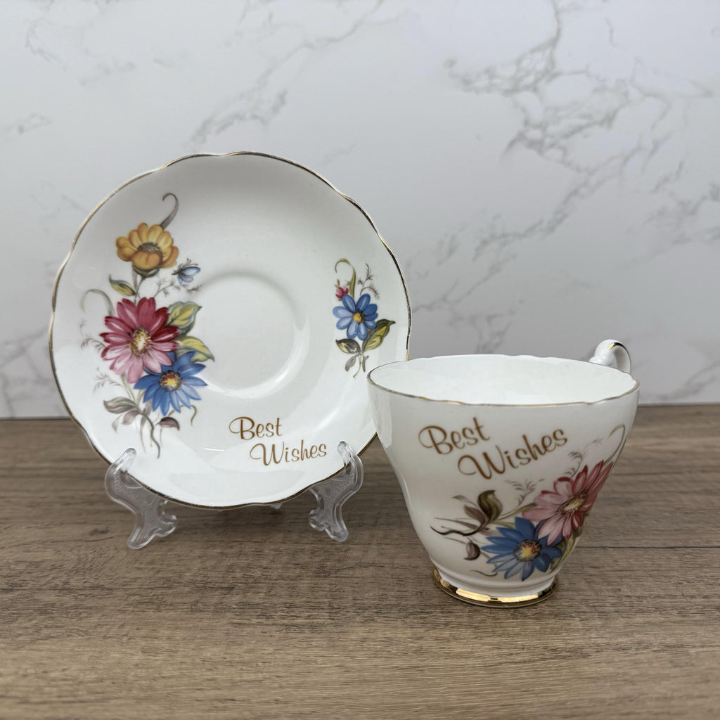 Vintage Argyle Bone China Tea Cup and Saucer, Collectible Made in England
