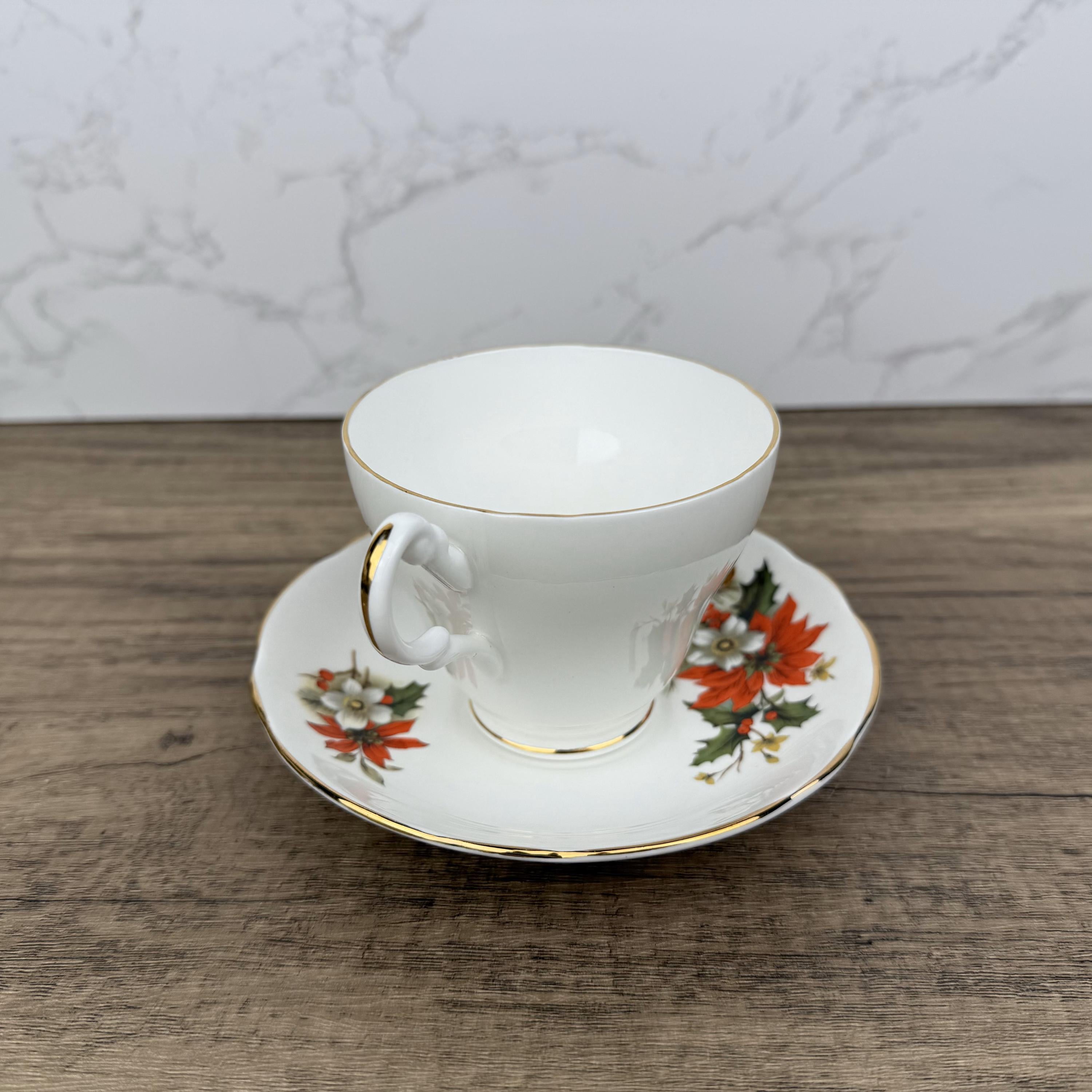 Vintage Regency Fine Bone China Teacup and Saucer, Grandma Gift, Made in England