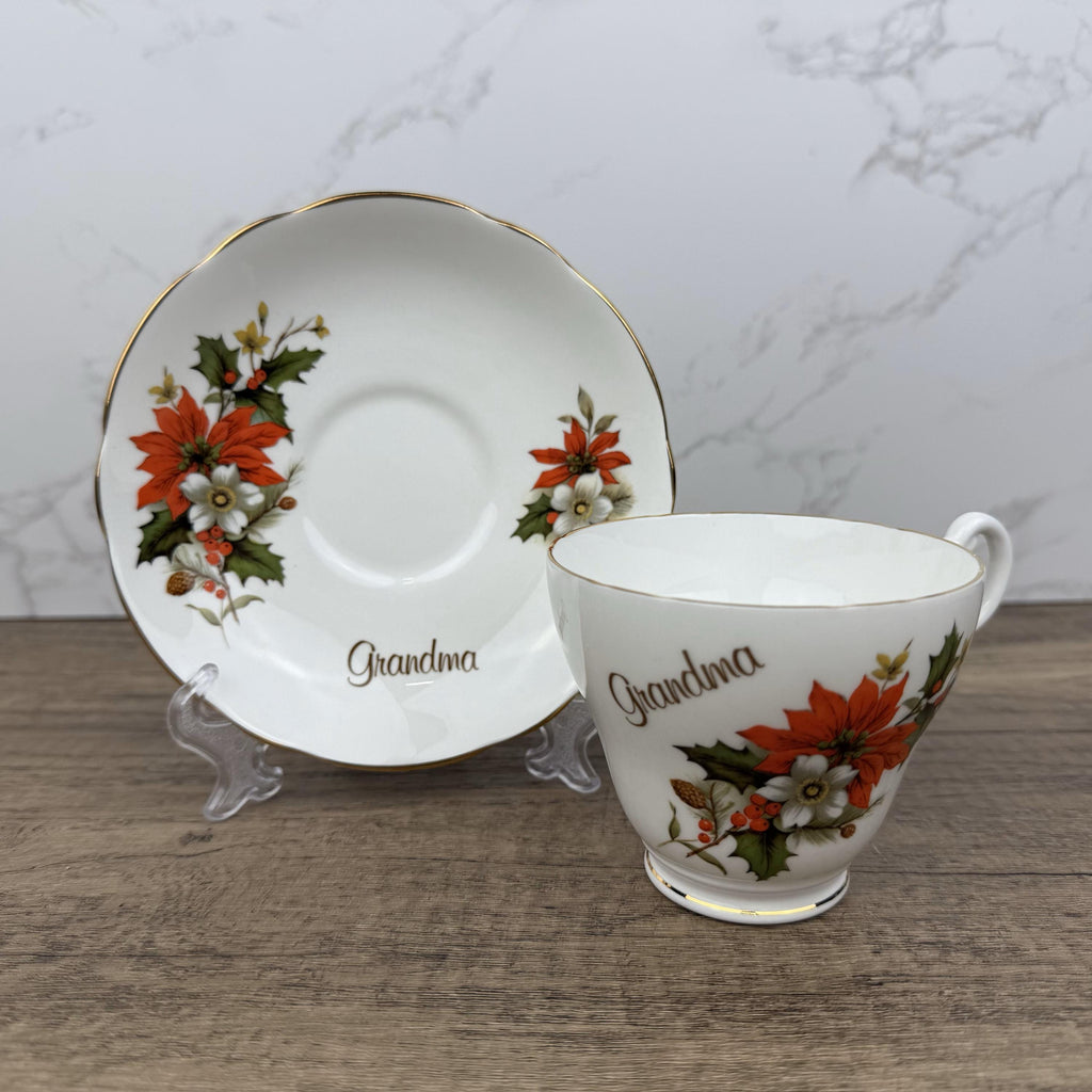 Vintage Regency Fine Bone China Teacup and Saucer, Grandma Gift, Made in England