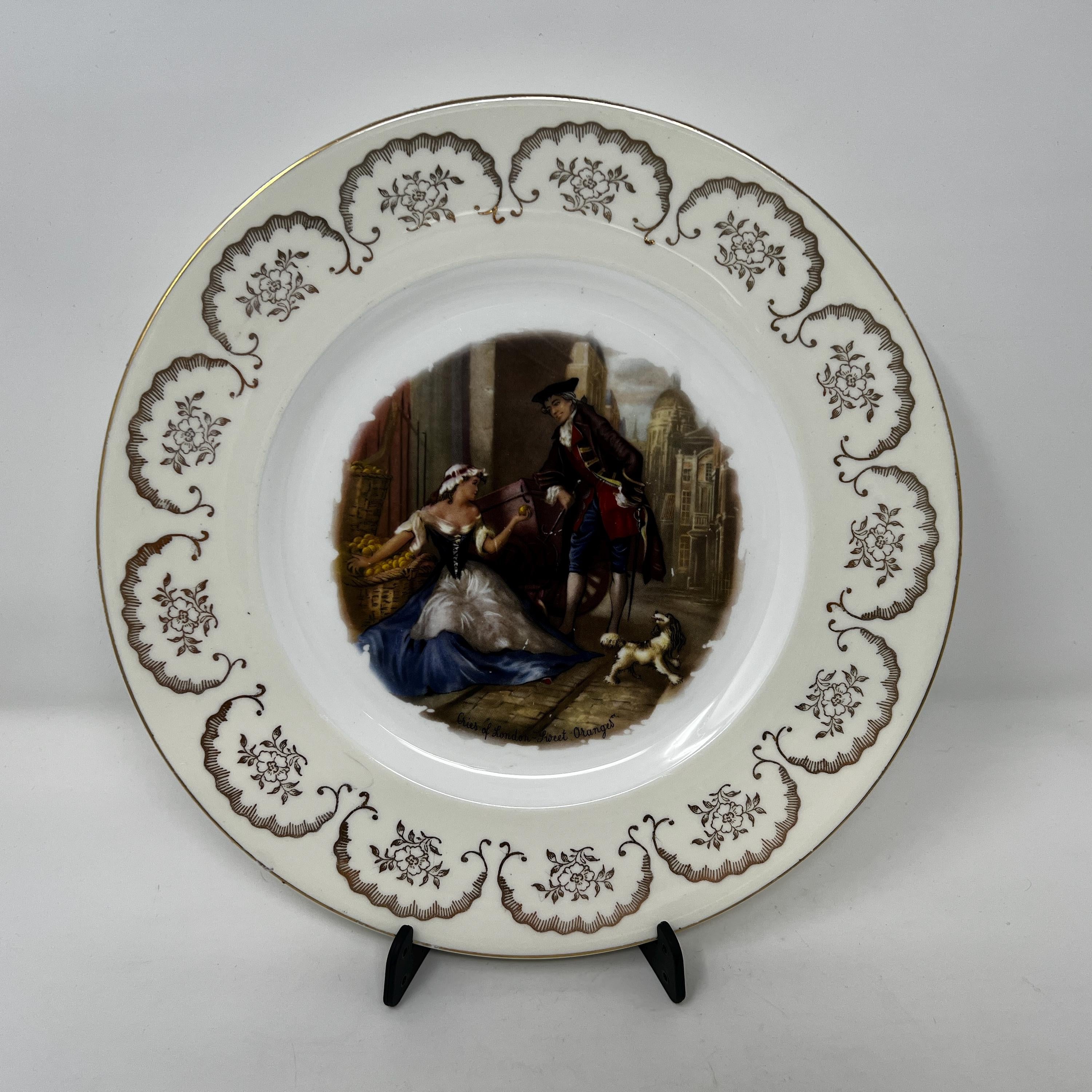 Cries of London Bone China Plate, Collectible Wall Art, Made in England