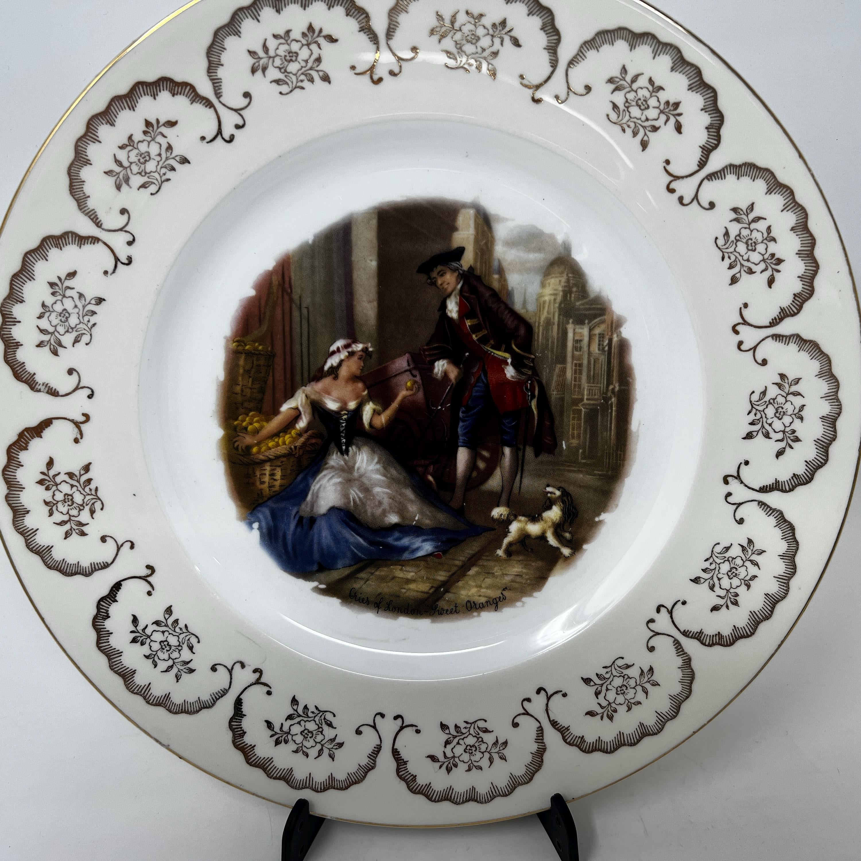 Cries of London Bone China Plate, Collectible Wall Art, Made in England