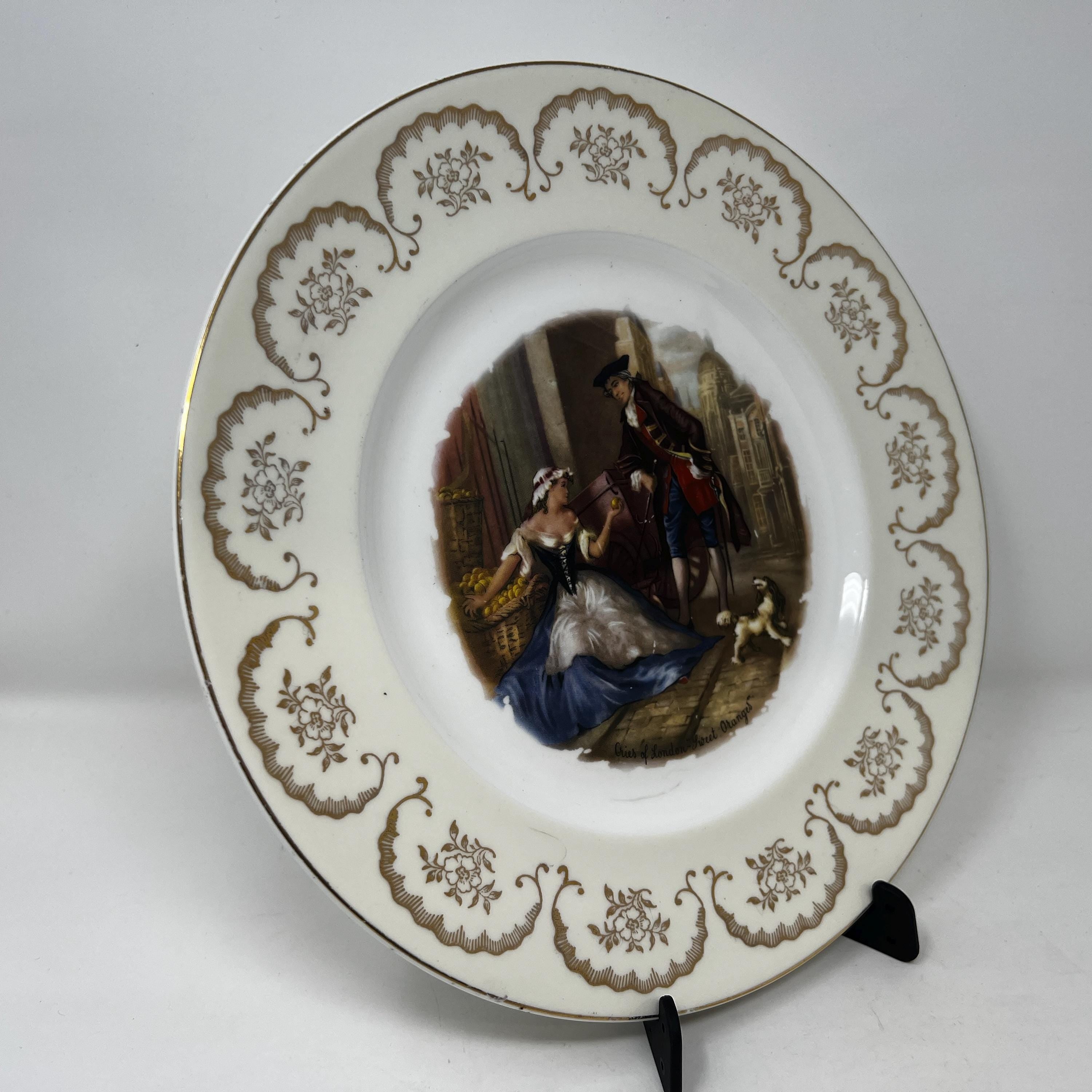 Cries of London Bone China Plate, Collectible Wall Art, Made in England