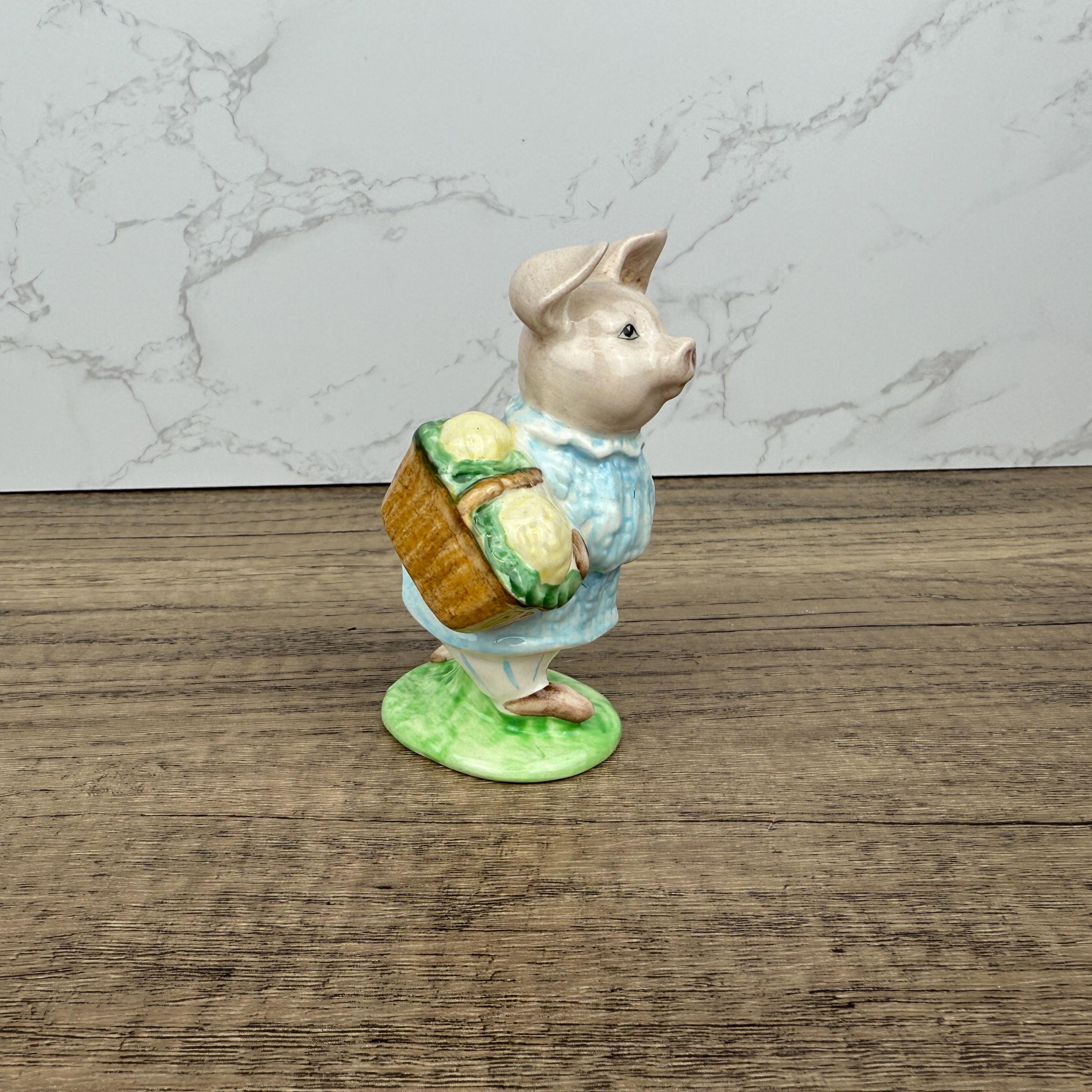 Beswick Beatrix Potter Figurine, Little Pig Robinson, 1950s Nursery Decor