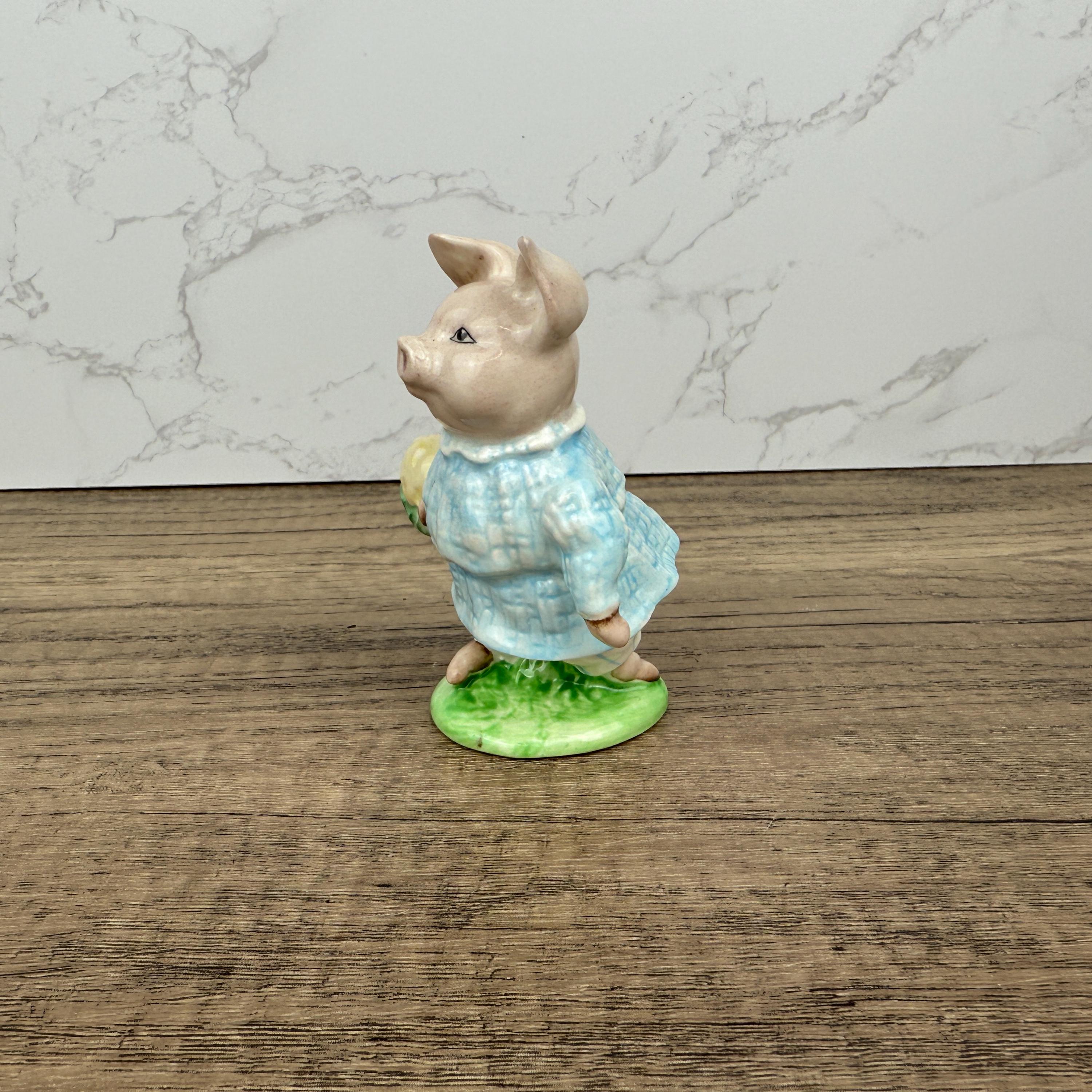 Beswick Beatrix Potter Figurine, Little Pig Robinson, 1950s Nursery Decor