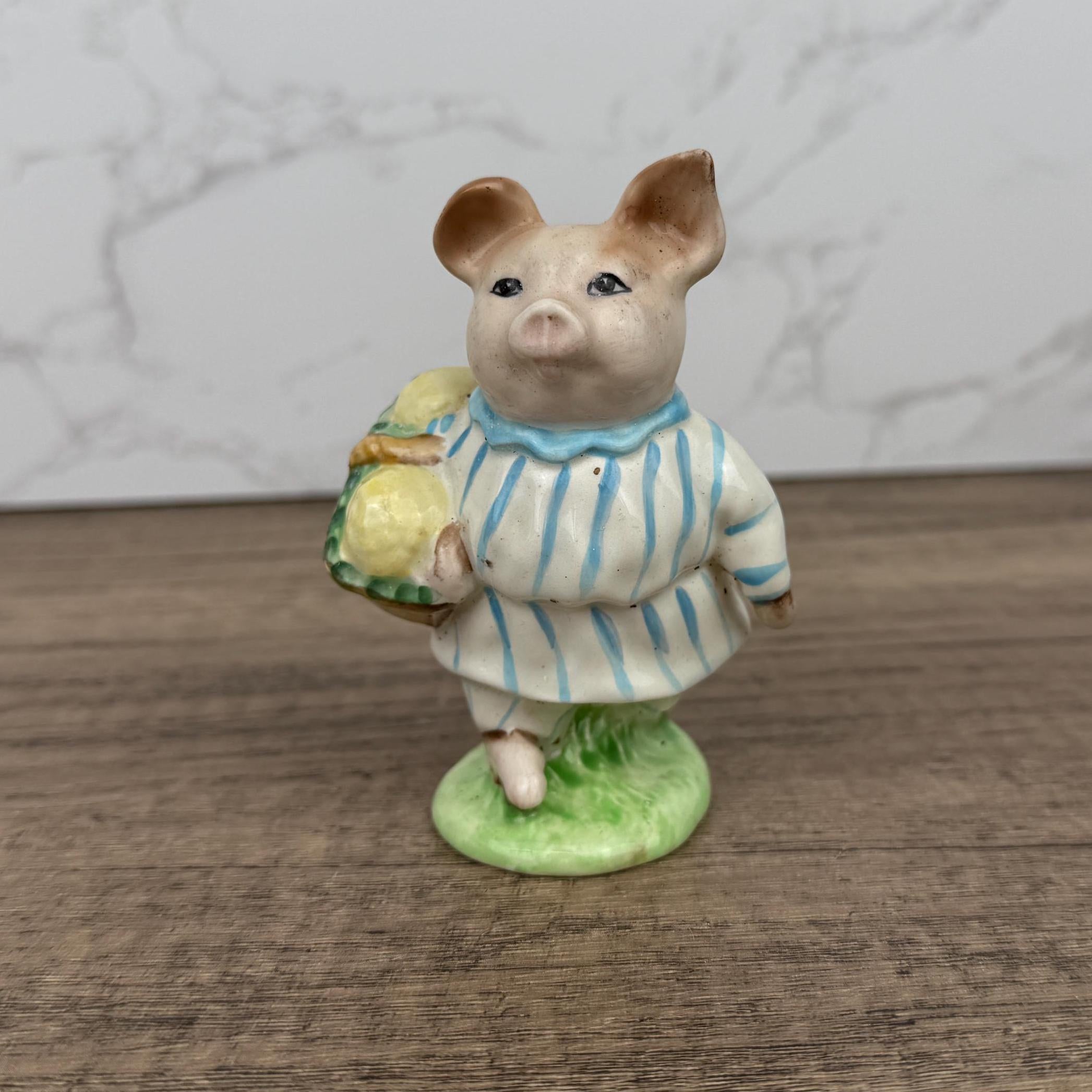 Beswick Beatrix Potter Figurine, Little Pig Robinson, Early Version