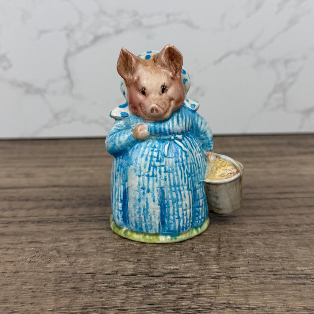 Vintage Beswick Beatrix Potter Aunt Pettitoes Porcelain Figurine