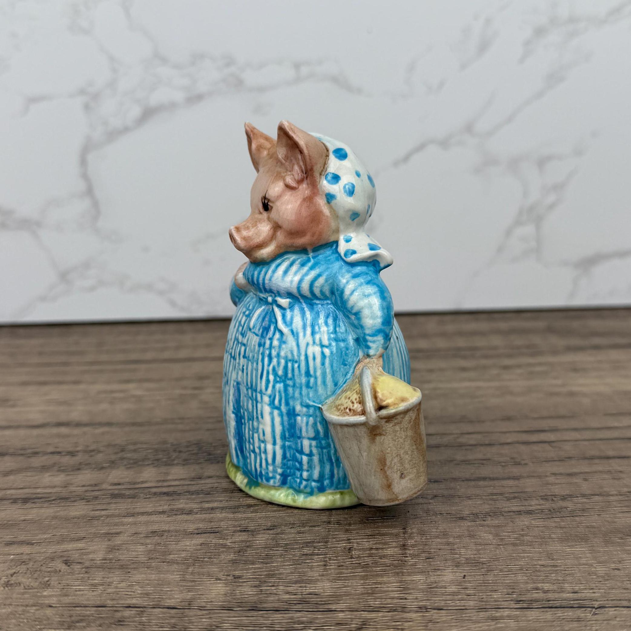 Vintage Beswick Beatrix Potter Aunt Pettitoes Porcelain Figurine