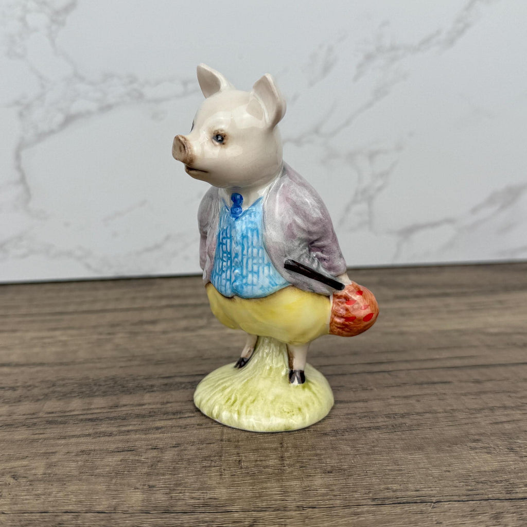 Royal Albert Beatrix Potter Pigling Bland Figurine, 1989