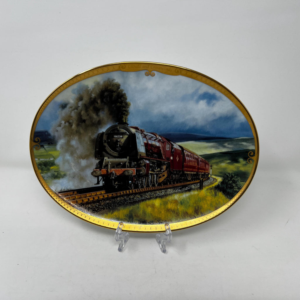 Davenport Pottery Train Wall Plates, Moors and Mountains Collection