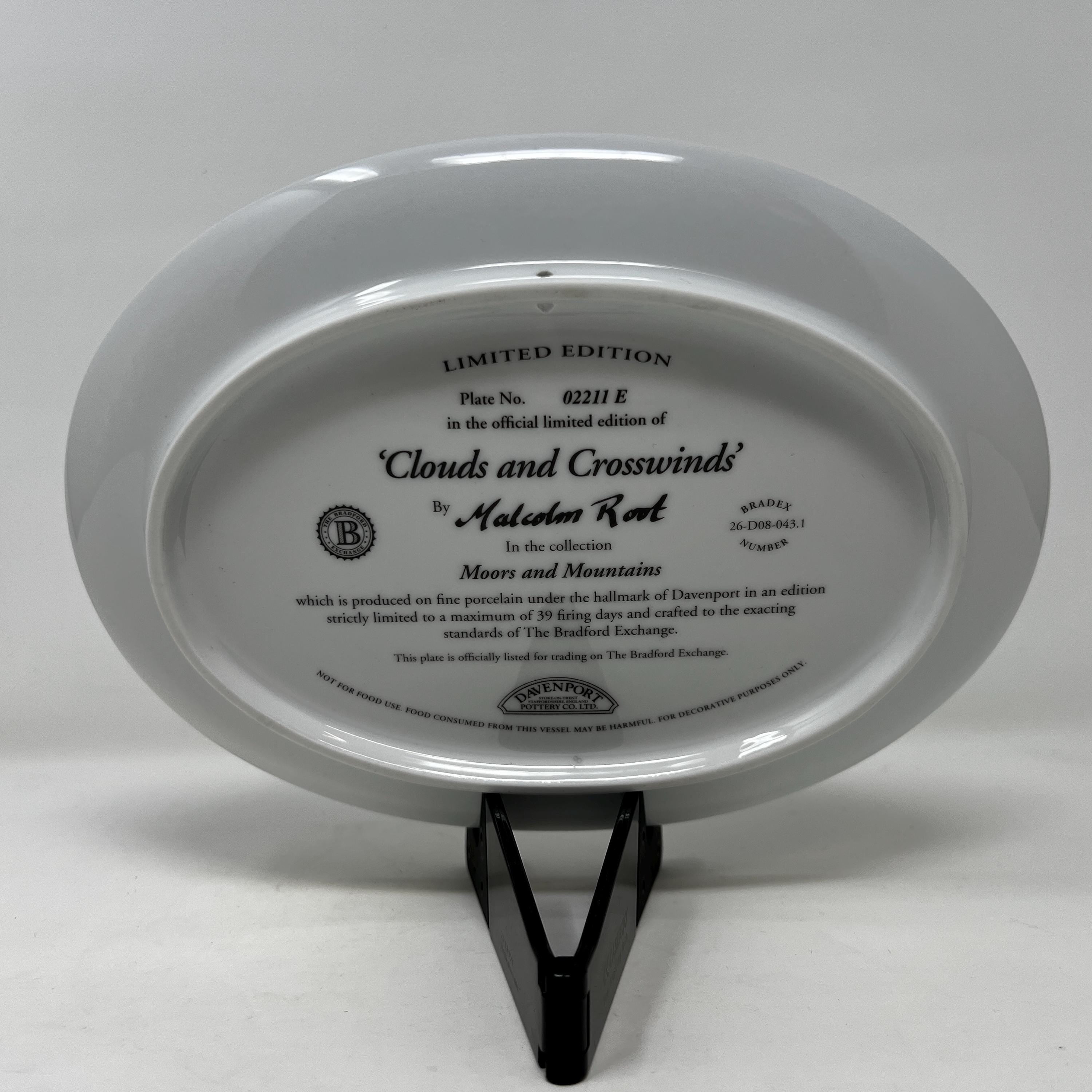 Davenport Pottery Train Wall Plates, Moors and Mountains Collection