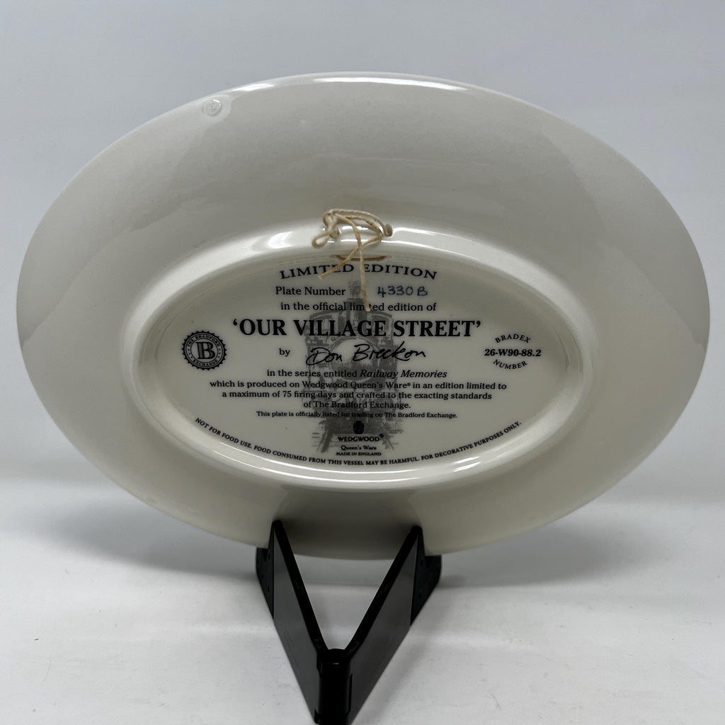 WEDGWOOD Queens Ware Collectors Plate, Railway Memories, Limited Edition