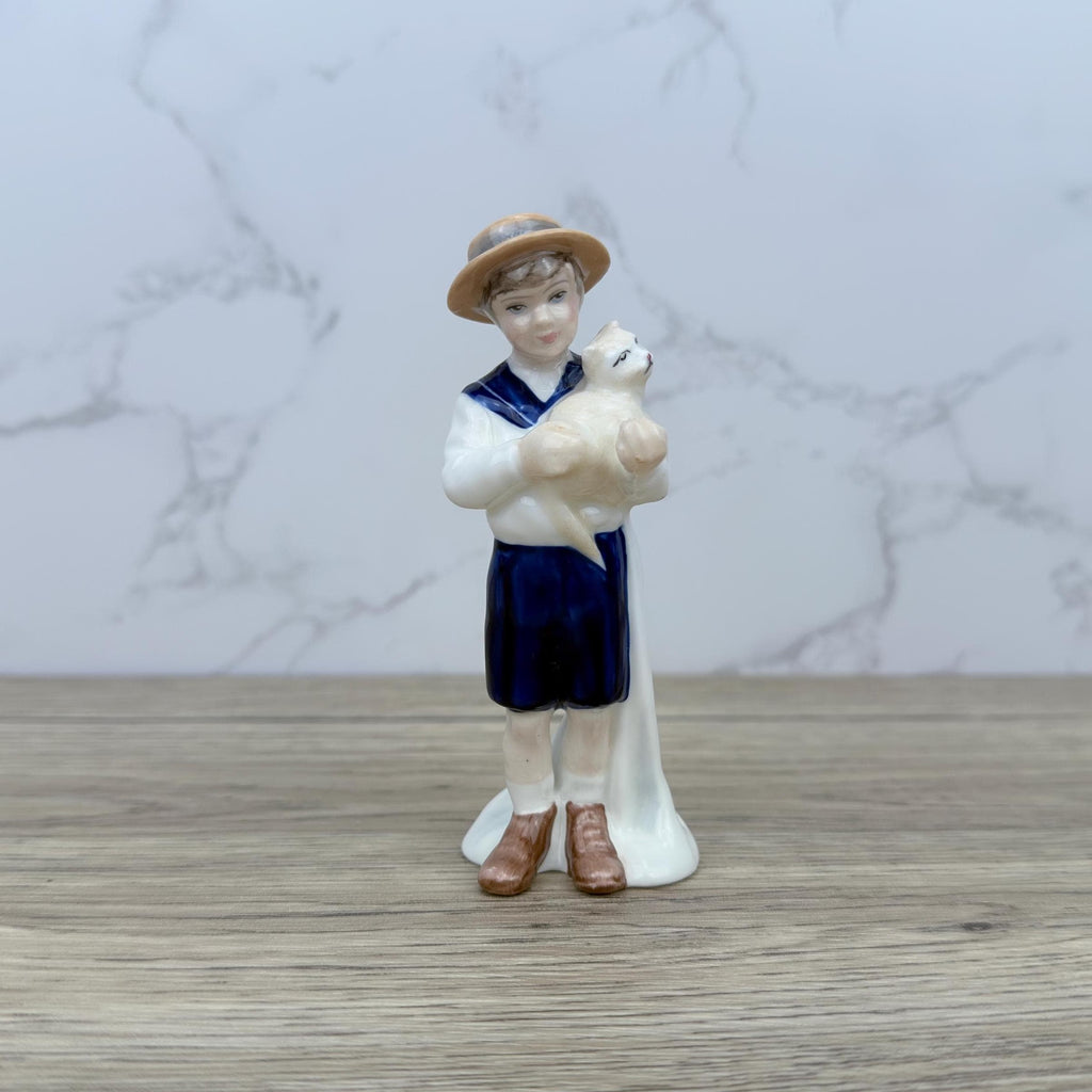 Vintage Royal Doulton Porcelain Figurine, Special Friend with Cat, HN3607