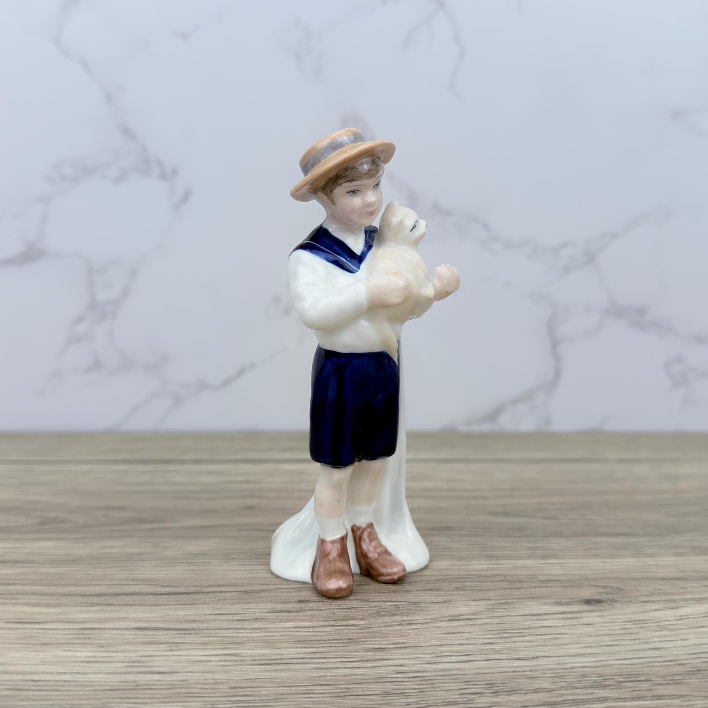 Vintage Royal Doulton Porcelain Figurine, Special Friend with Cat, HN3607