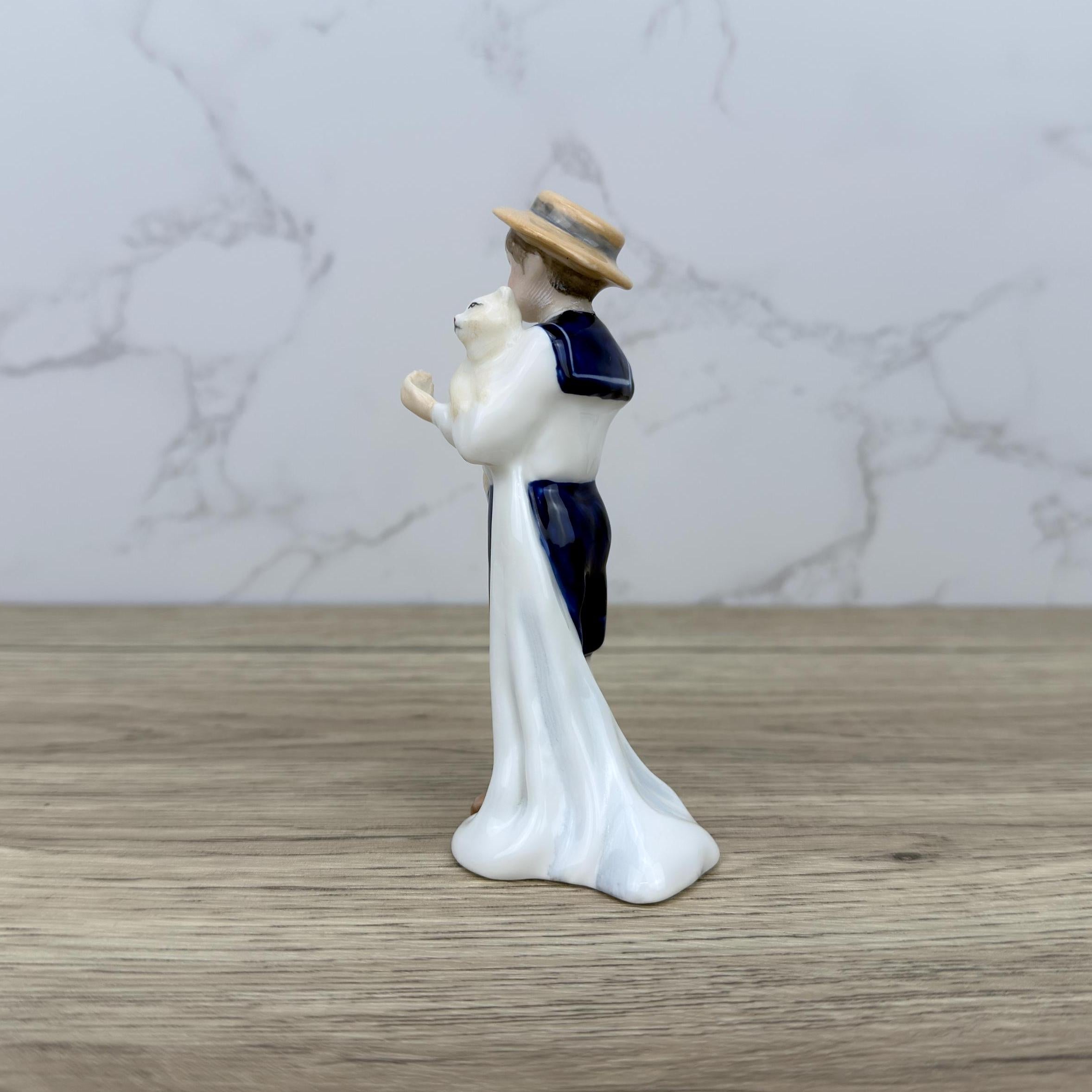 Vintage Royal Doulton Porcelain Figurine, Special Friend with Cat, HN3607
