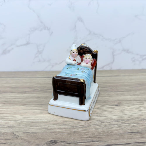 Antique German Fairing, "Stop Your Tickling Jock" Victorian Porcelain Figurine