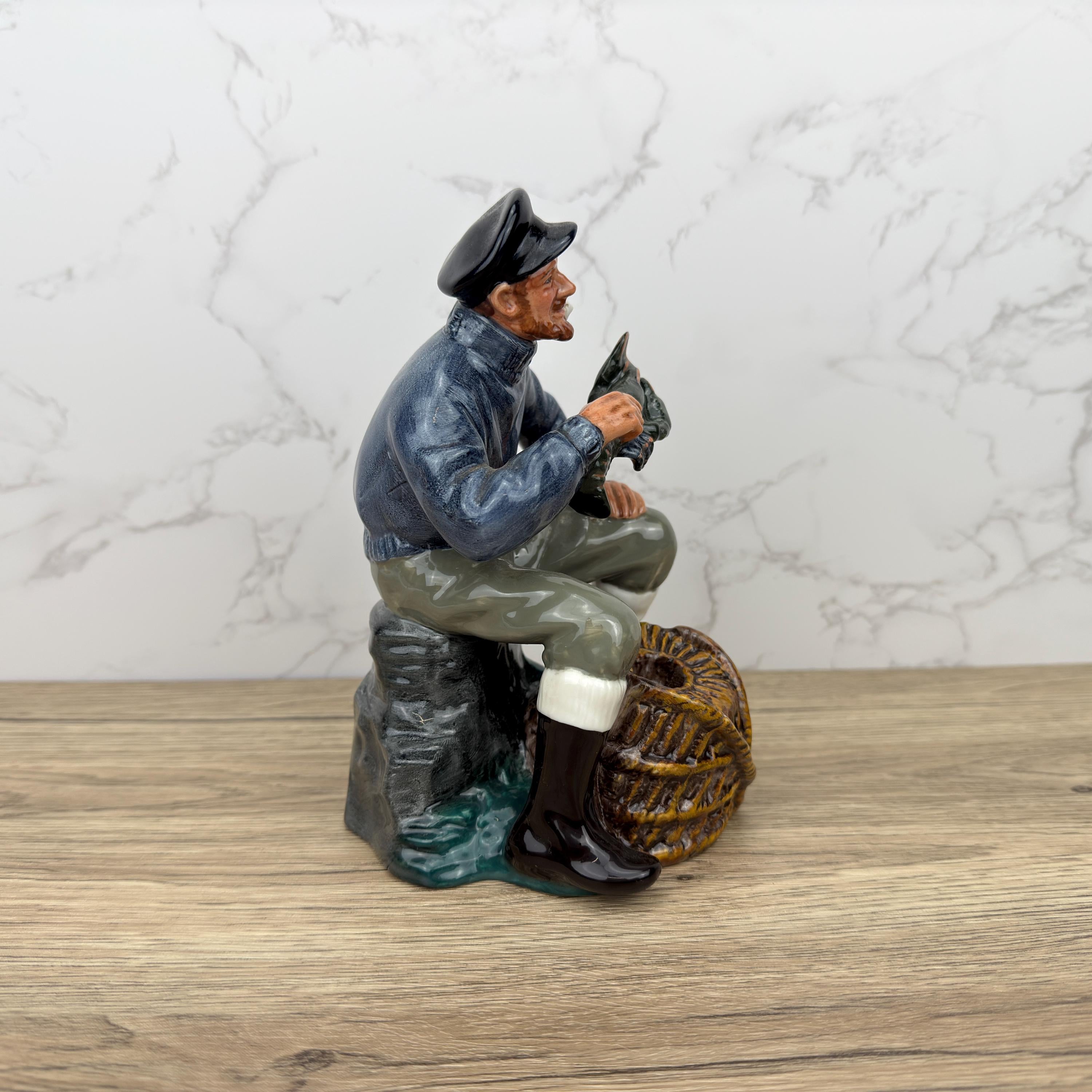 Vintage Royal Doulton Lobster Man Figurine, HN2317, Handmade Porcelain