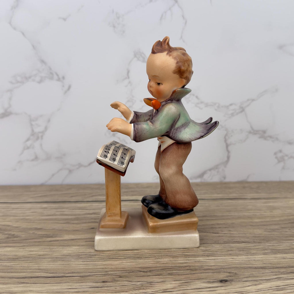 Vintage Goebel Hummel Band Leader Figurine, Western Germany Ceramic, #129