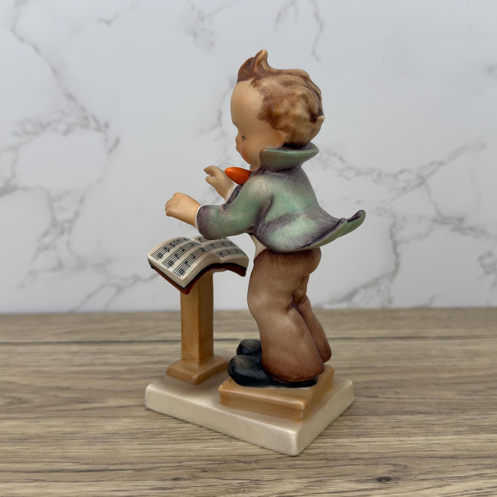 Vintage Goebel Hummel Band Leader Figurine, Western Germany Ceramic, #129