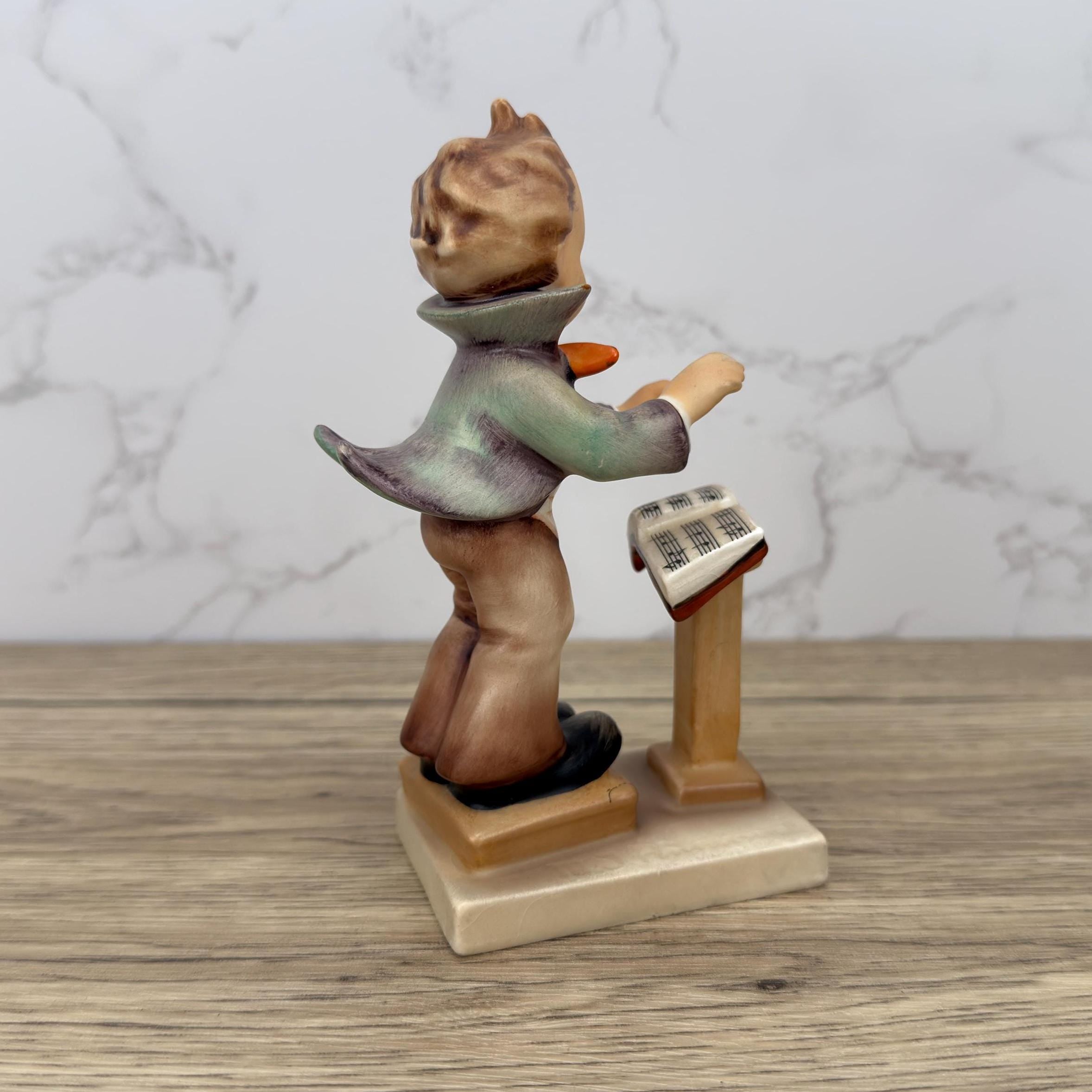 Vintage Goebel Hummel Band Leader Figurine, Western Germany Ceramic, #129
