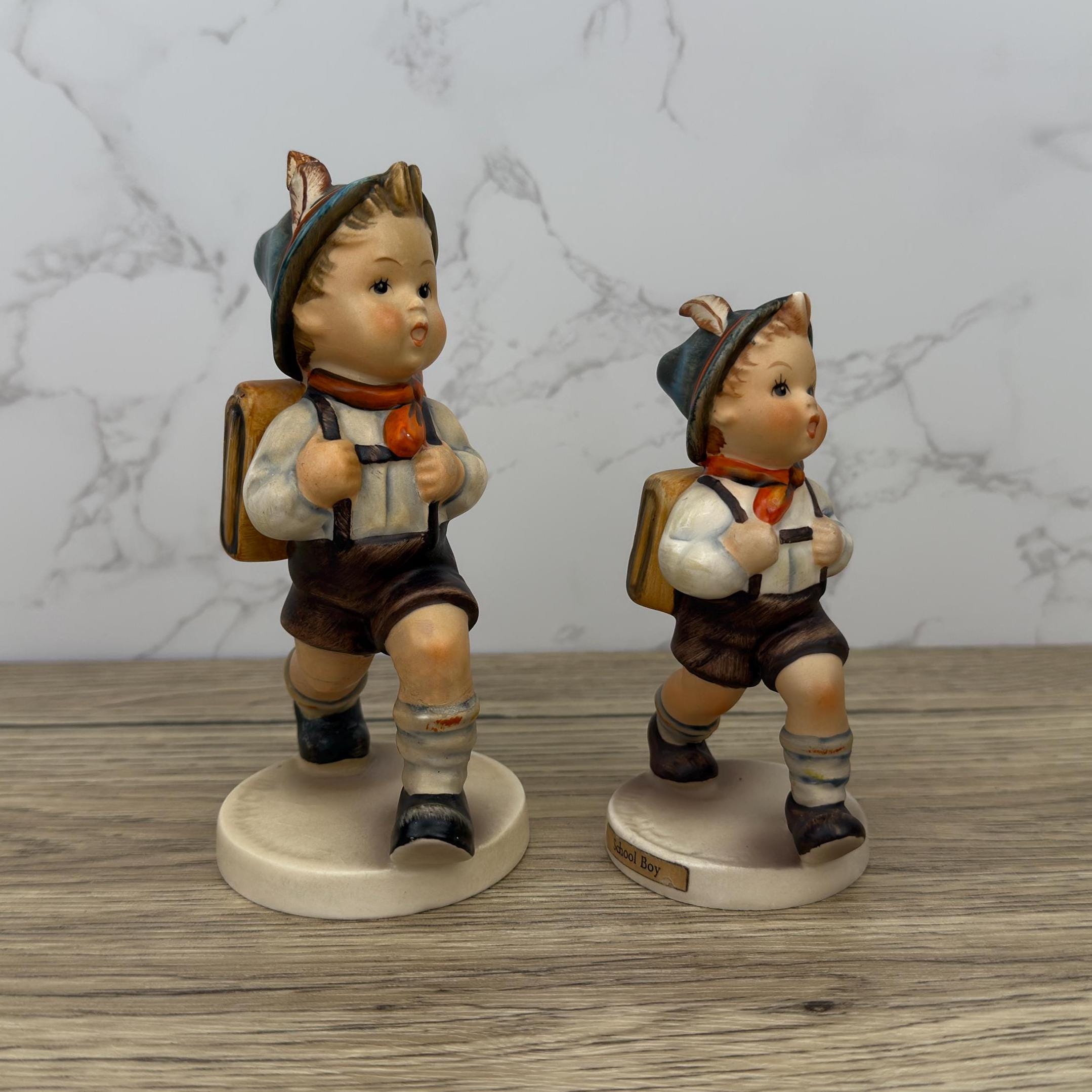 Vintage Goebel Hummel School Boy Figurine, Ceramic Collectible