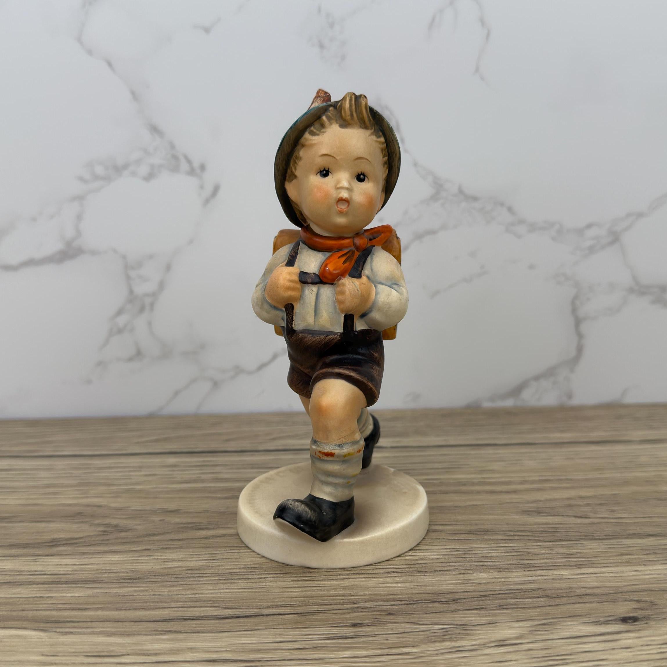 Vintage Goebel Hummel School Boy Figurine, Ceramic Collectible